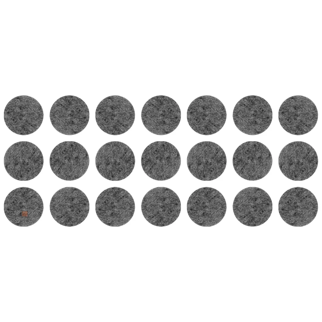 Samoprzylepne podkładki filcowe pod meble fi20 mm - 21szt - Szare
