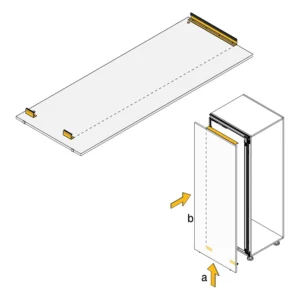 Zestaw łączników Concepta3 55mm do drzwi przesuwnych Emuca