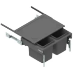 Kosz na śmieci segregator SEGREGO do szafki 60 2x15L Grafit REJS