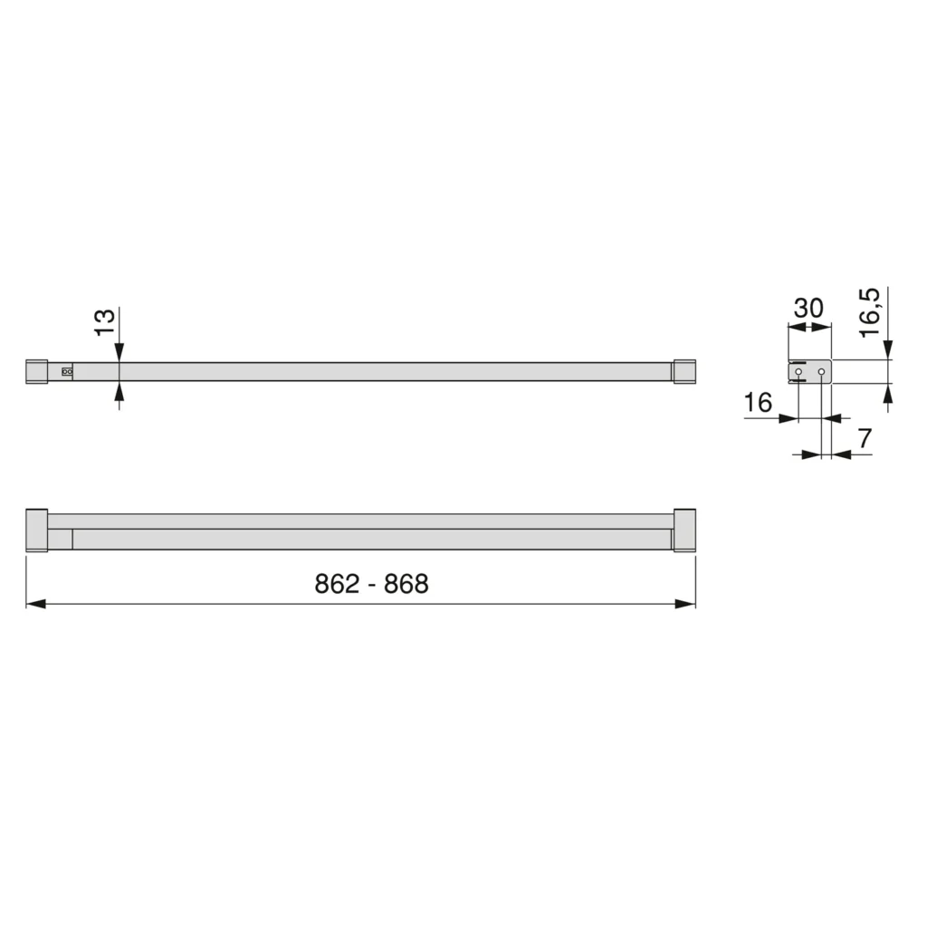 Lampa oprawa LED Taika do szuflady 900mm Emuca
