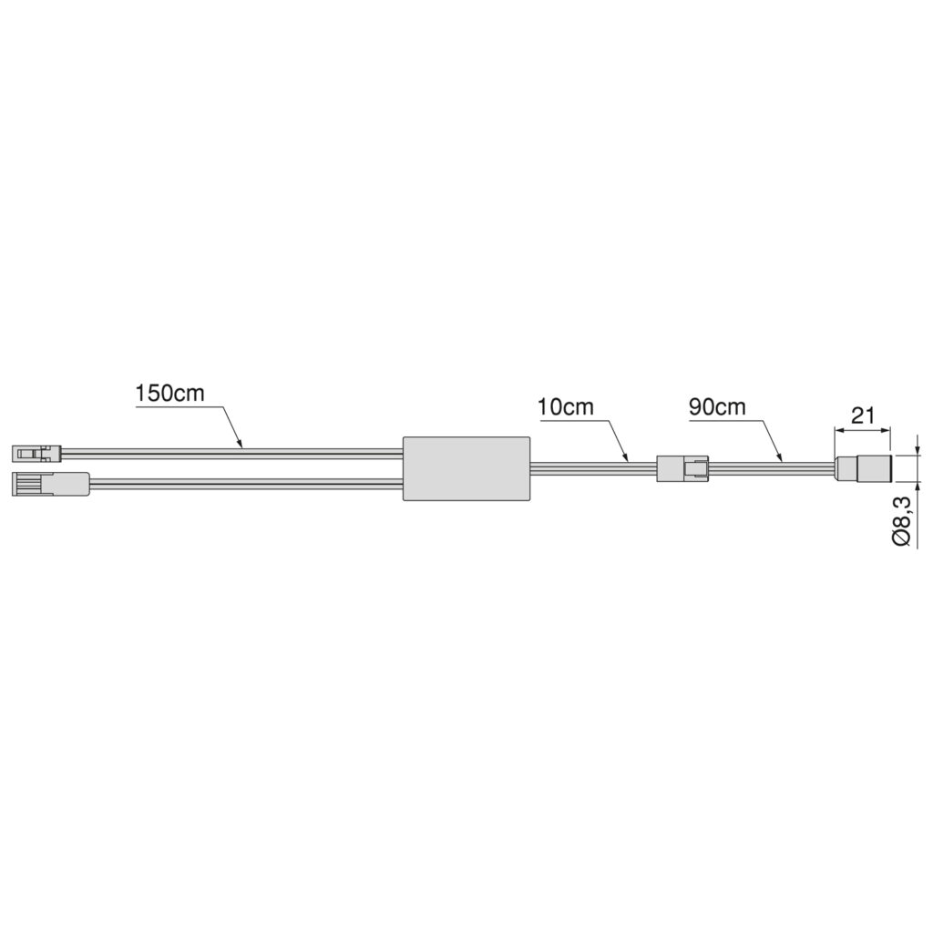 Włącznik Smart switch/door SIMPLE do opraw LED 12V/24V DC Czarny Emuca