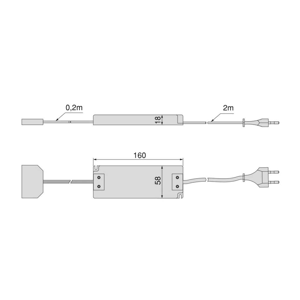 Konwerter Zasilacz napięcia stałego do opraw LED 12V DC, 100W, MINILED Emuca