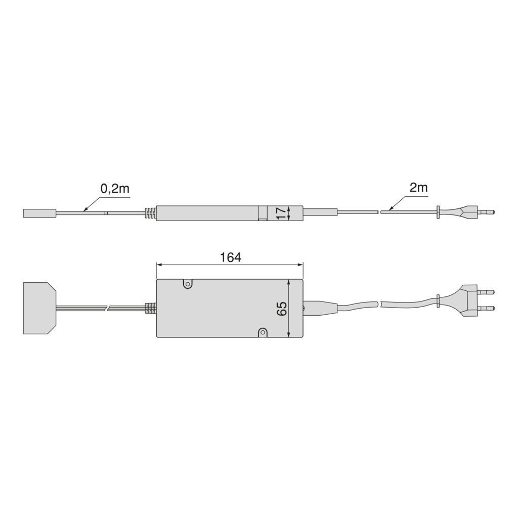 Konwerter Zasilacz napięcia stałego do opraw LED 12V DC, 50W, MINILED Emuca
