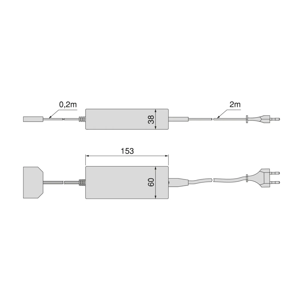 Konwerter Zasilacz napięcia stałego do opraw LED 12V DC, 72W, MINILED Emuca