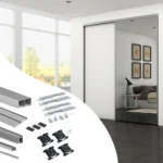 System przesuwny 2 dolnych drzwi Placard 74 z uchwytu Sharp 18mm, Cichy domyk