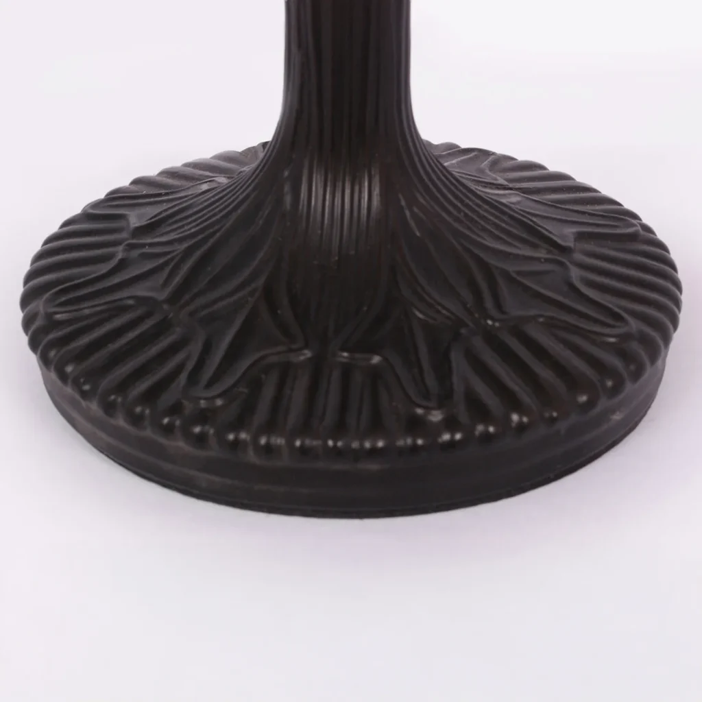 Witrażowa lampa stołowa z solidną podstawą K-G12835 z serii ROSE