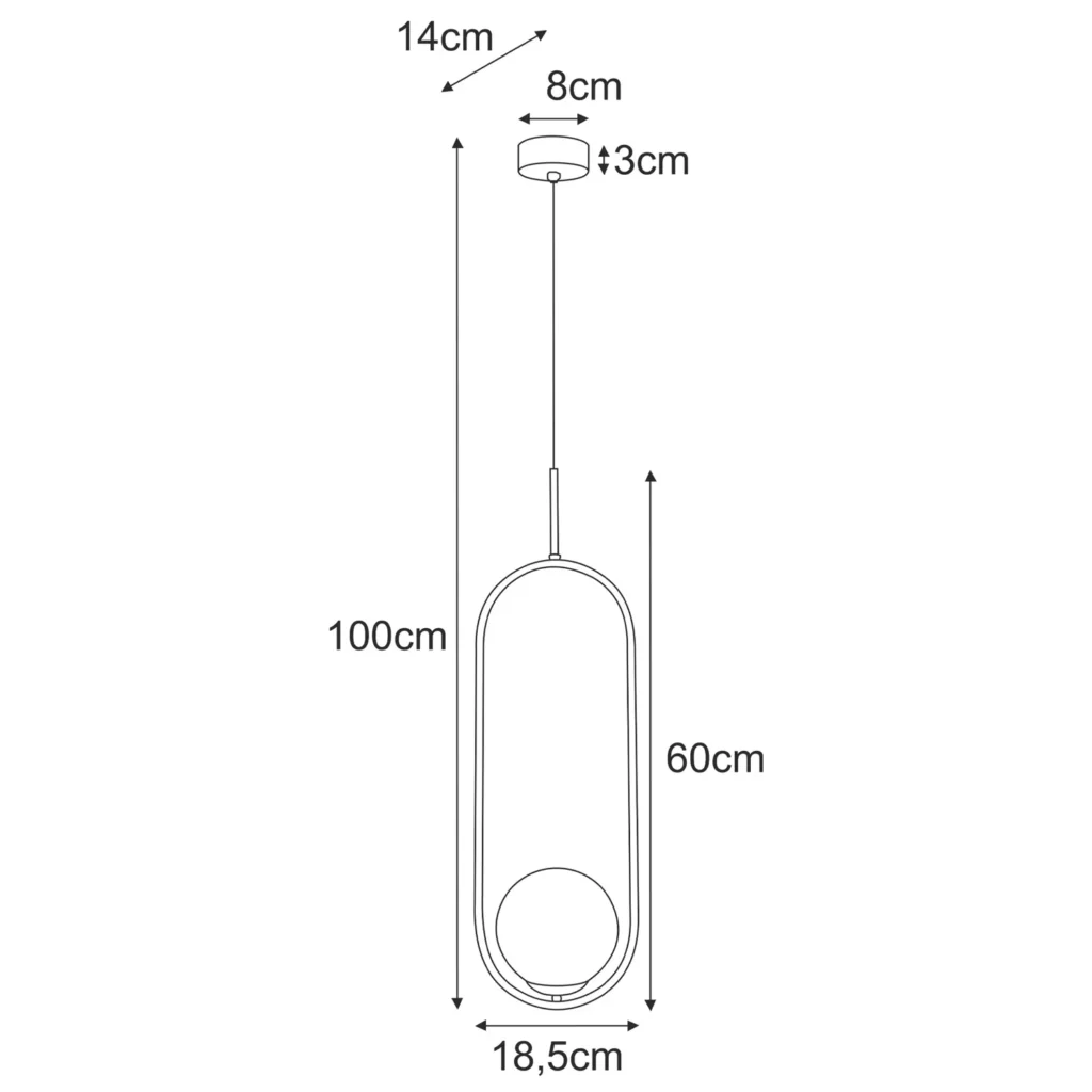 Stylowa lampa wisząca K-5391 z serii RITUS