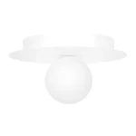 Lampa sufitowa, plafon z białym kloszem K-5433 z serii ROBIN