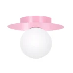 Różowa, pastelowa lampa sufitowa K-5442 z serii ROBIN