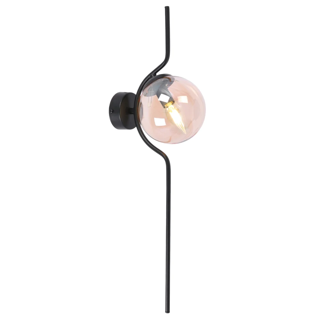 Bursztynowa lampa ścienna w stylu klasycznym K-5336 z serii VELA