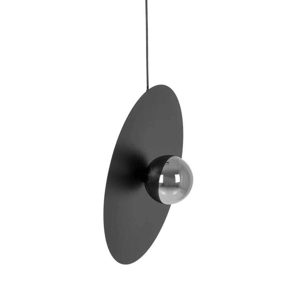 Grafitowa lampa wisząca z ruchomą przysłoną K-5382 z serii FERMI