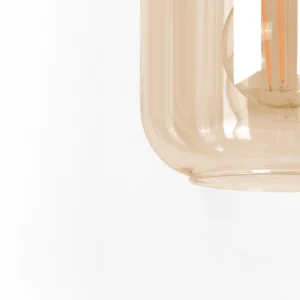 Potrójna lampa wisząca z dekoracyjnymi kloszami K-5267 z serii DOKA