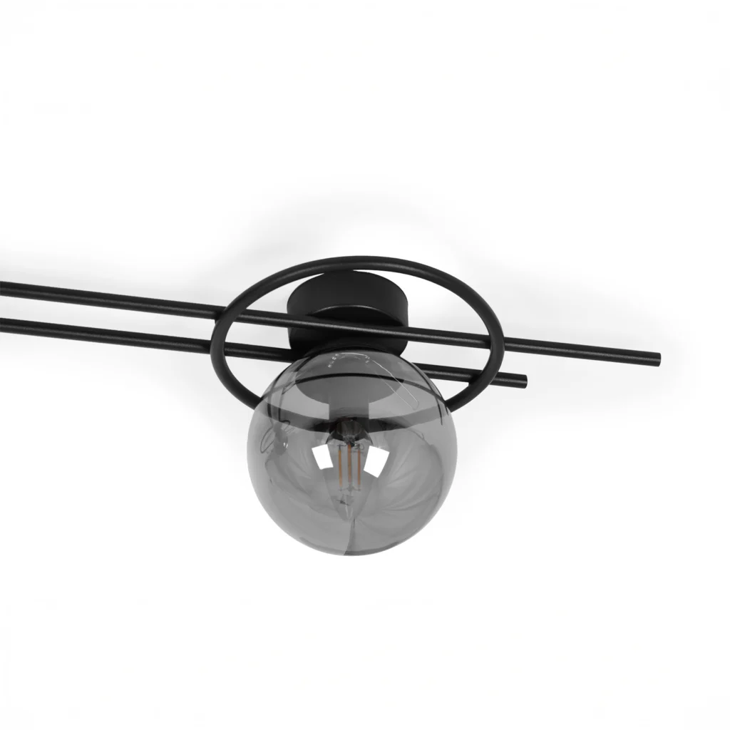 Prosta lecz dekoracyjna lampa ścienna z kloszem K-5343 z serii ASTRA
