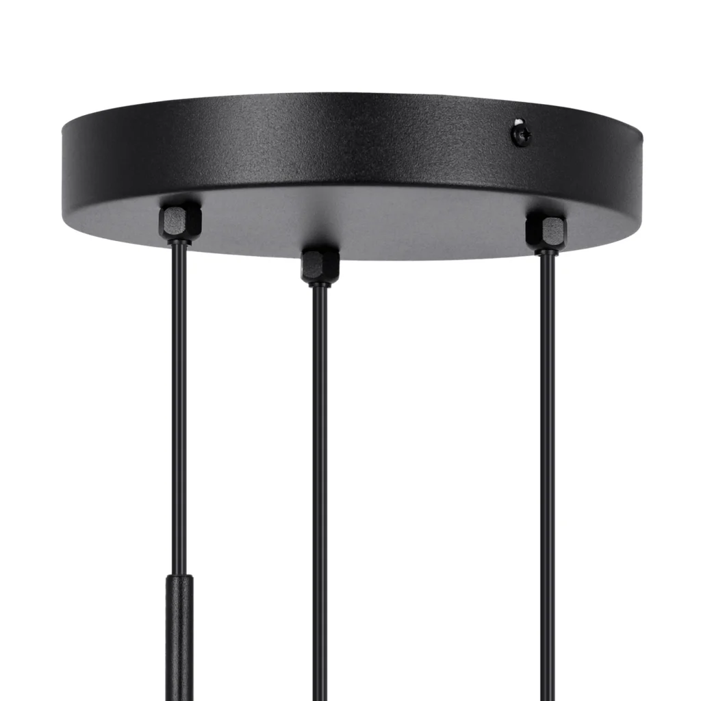 Wyjątkowa lampa wisząca do salonu, trzy klosze K-5338 z serii VELA