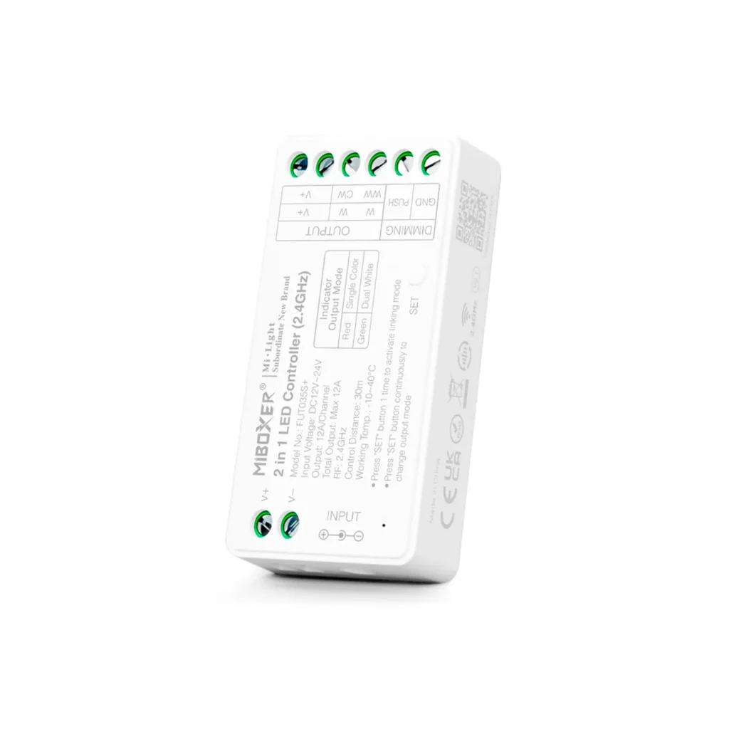 Kontroler LED FUT035S+ Sterownik 2w1 taśma LED MONO / CCT
