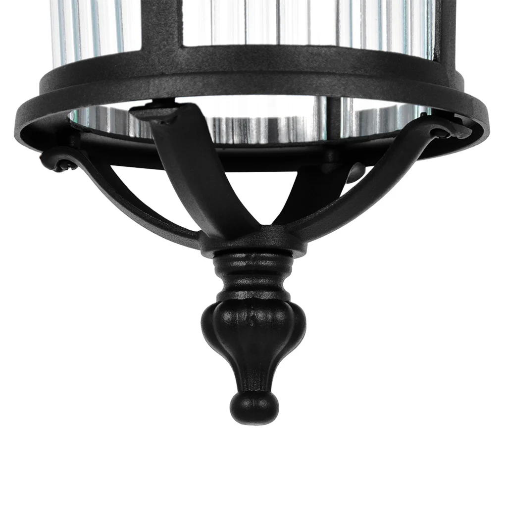 Czarna lampa wisząca do oświetlenia tarasu K-8221 z serii MIAMI
