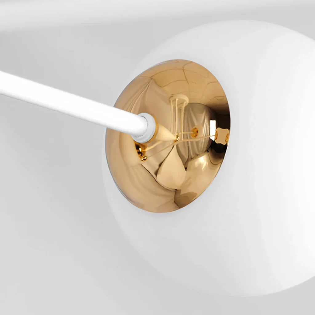 Lampa sufitowa w biało-złotym wydaniu K-5314 z serii ELMO