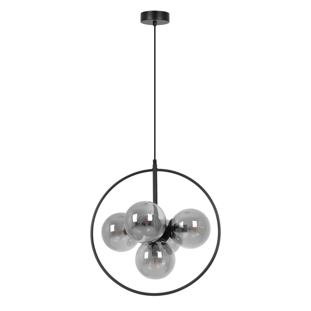 Okazała lampa wisząca w kolorze grafitowym K-3836 z serii NEO