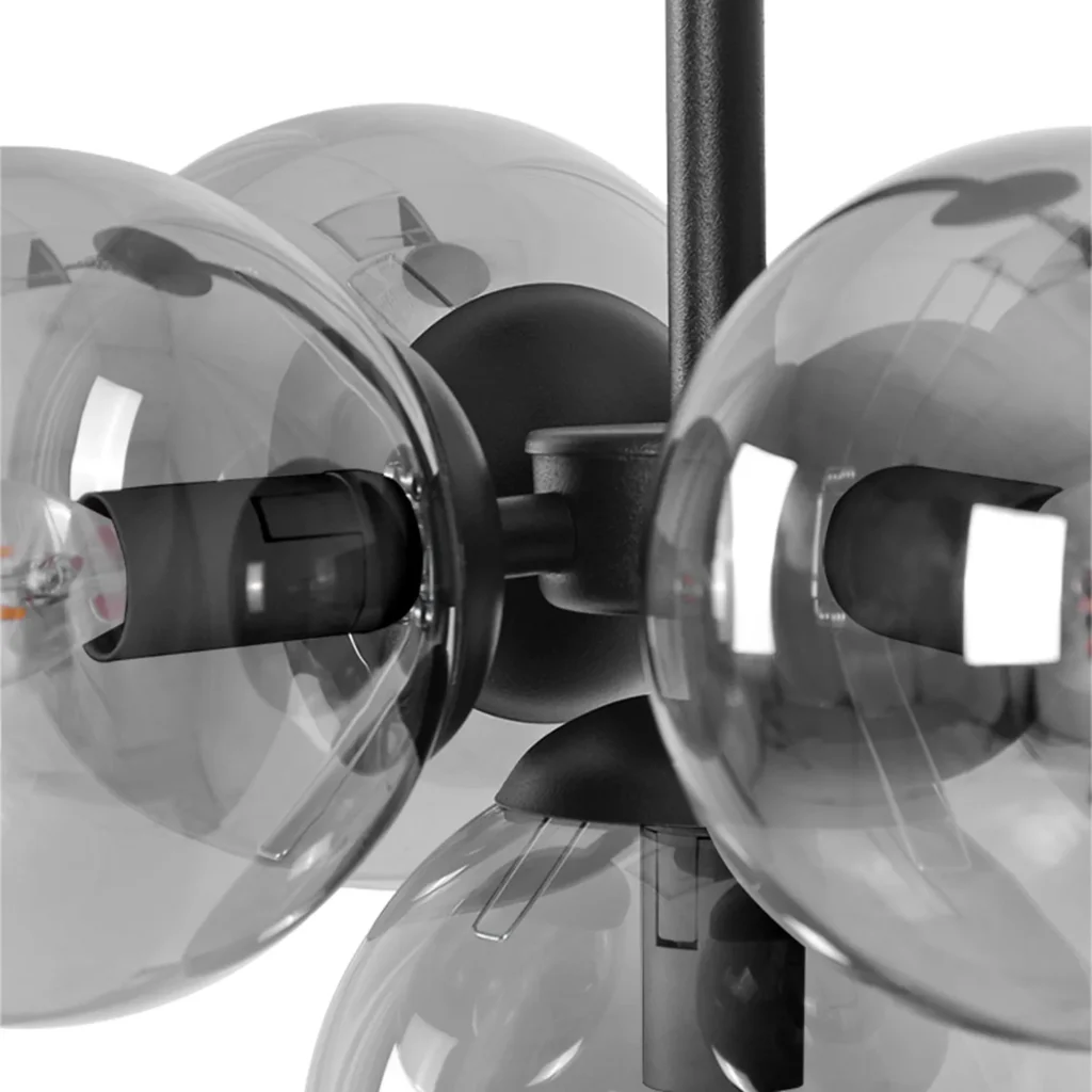 Okazała lampa wisząca w kolorze grafitowym K-3836 z serii NEO