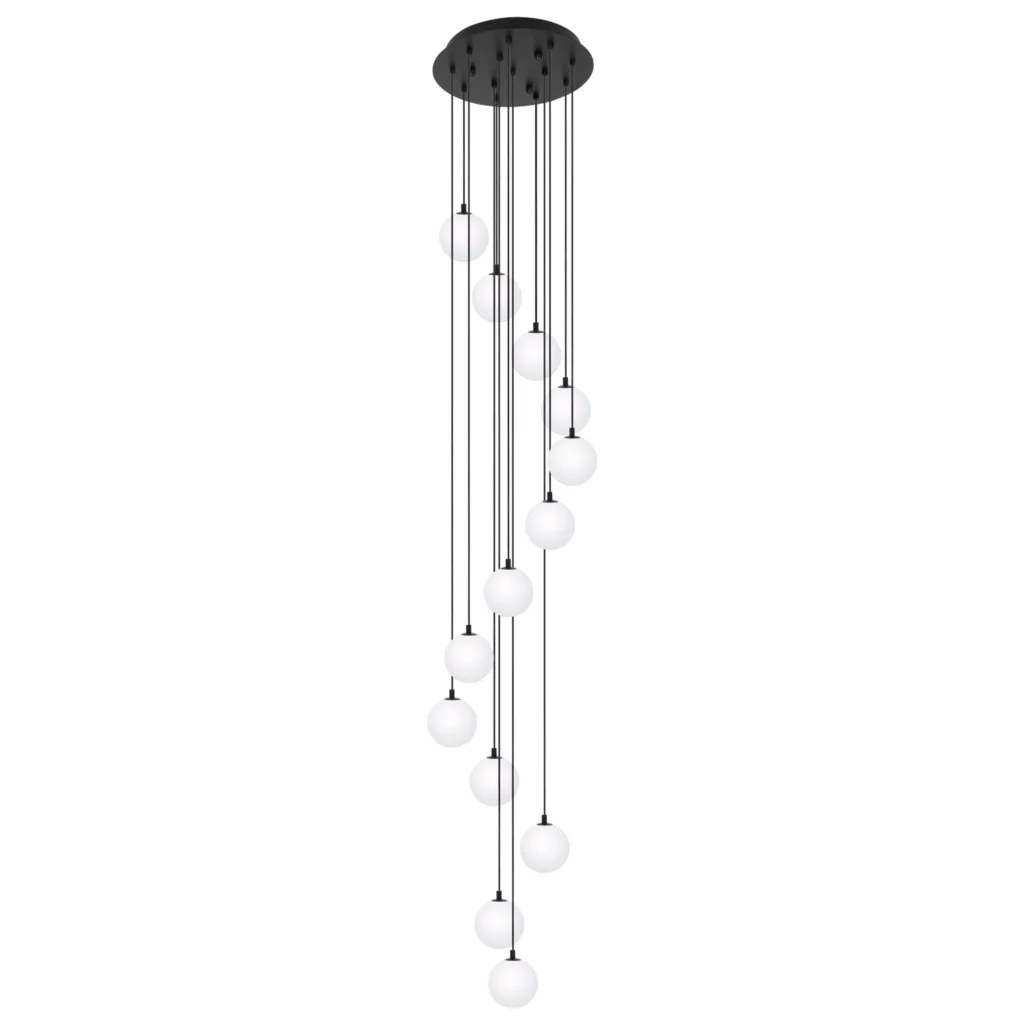 Lampa wisząca z 13 kloszami, do salonu KP-29 2,2m z serii ASPEN