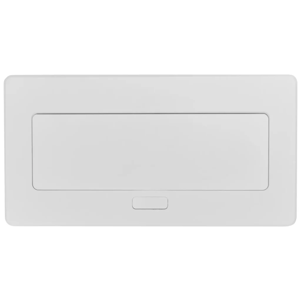 Gniazdo meblowe MULTISOFT wpuszczane w blat 2x gniazdo z uziemieniem, USB A+C RJ45 HDMI 2.0 GTV BIALE