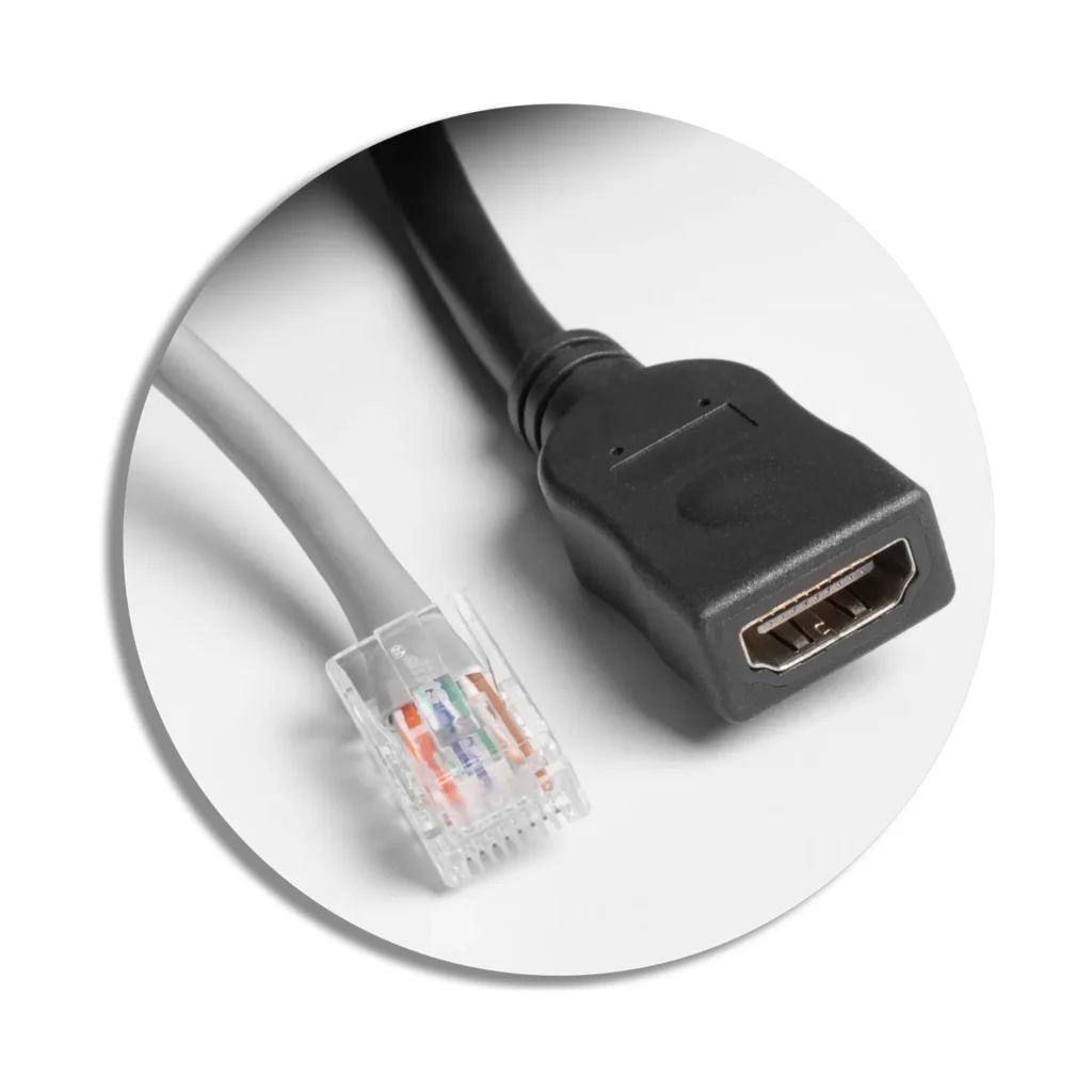 Gniazdo meblowe MULTISOFT wpuszczane w blat 2x gniazdo z uziemieniem, USB A+C RJ45 HDMI 2.0 GTV BIALE