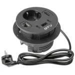 Gniazdo meblowe schuko RONDO