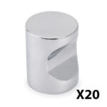 Uchwyt gałka meblowa Panama fi 20mm Chrom EMUCA - 20 Sztuk