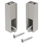 Zestaw uchwytów do szafy L+P LUXE Kamienno-szary Emuca