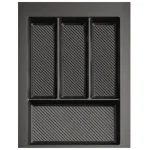 Wkład na sztućce do szuflady Organizer MAX 45 Grafit Rejs