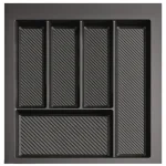 Wkład na sztućce do szuflady Organizer MAX 50 Grafit Rejs