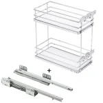 Kosz Cargo MovixPro 2P boczny Biały Chrom GTV