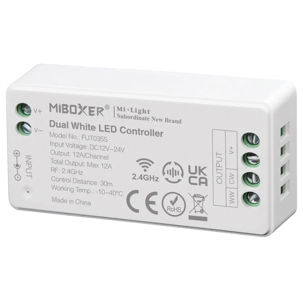 Kontroler LED FUT035S Sterownik 2w1 taśma LED 12-24V 12A RF CCT