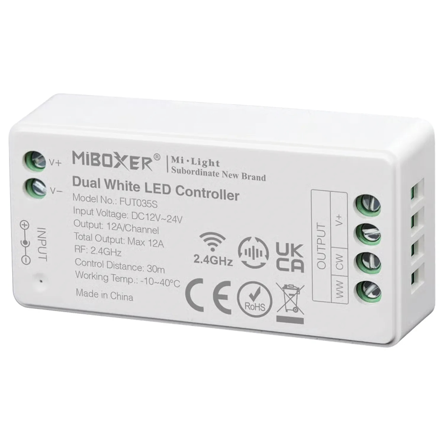Kontroler LED FUT035S Sterownik 2w1 taśma LED 12-24V 12A RF CCT