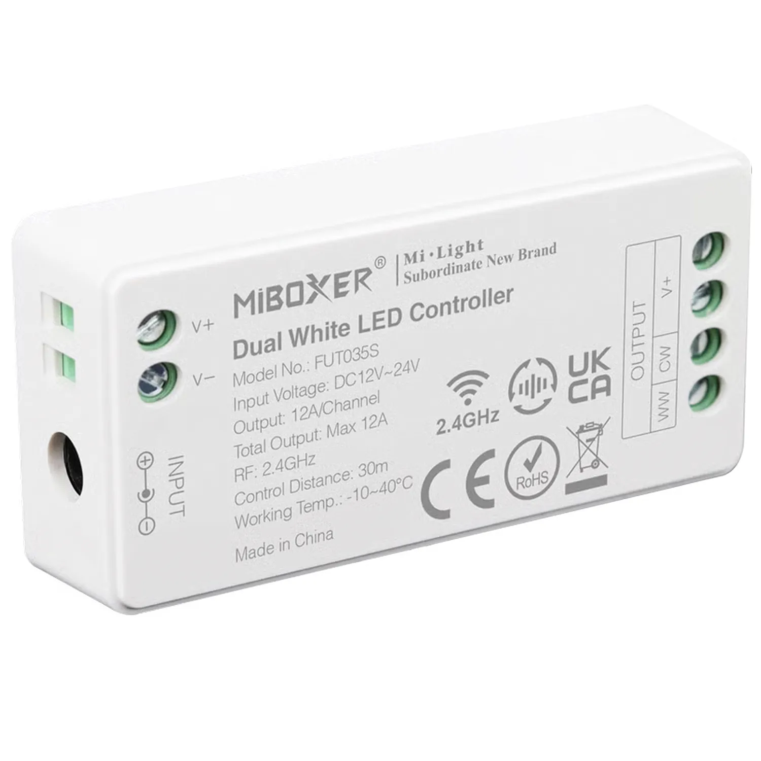 Kontroler LED FUT035S Sterownik 2w1 taśma LED 12-24V 12A RF CCT