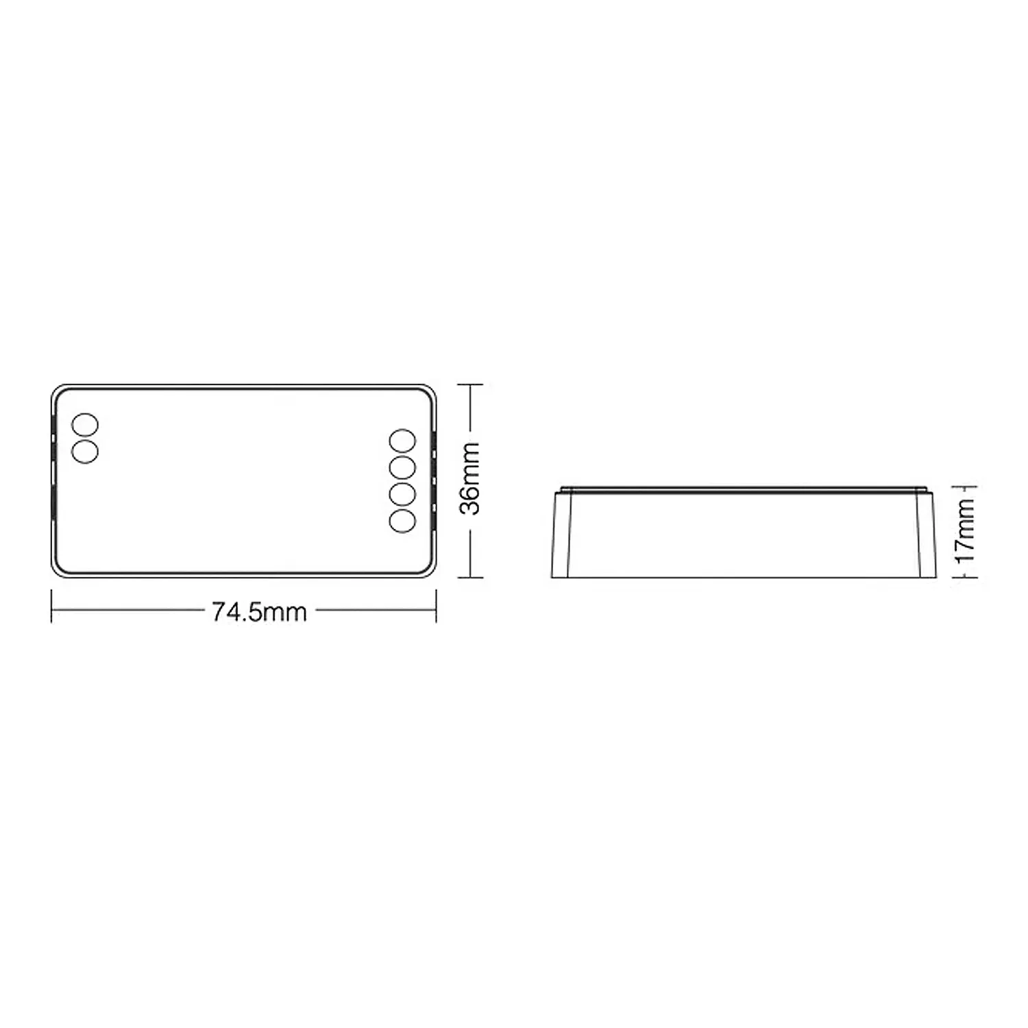 Kontroler LED FUT035S Sterownik 2w1 taśma LED 12-24V 12A RF CCT