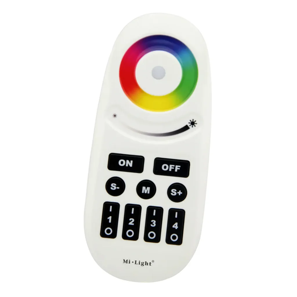Pilot kontroler Mi-Light RF 2.4G 4-strefowy RGB 12-24V 12A do taśm LED FUT095