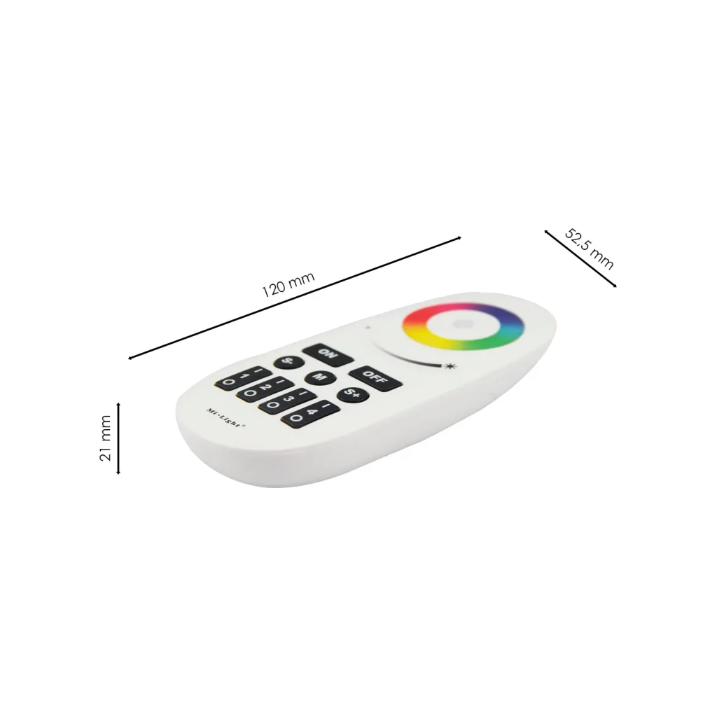 Pilot kontroler Mi-Light RF 2.4G 4-strefowy RGB 12-24V 12A do taśm LED FUT095