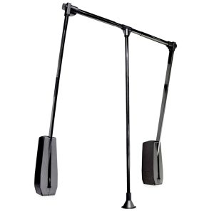 Pantograf wieszak opuszczany do ściany HANG 600-830mm Czarny EMUCA