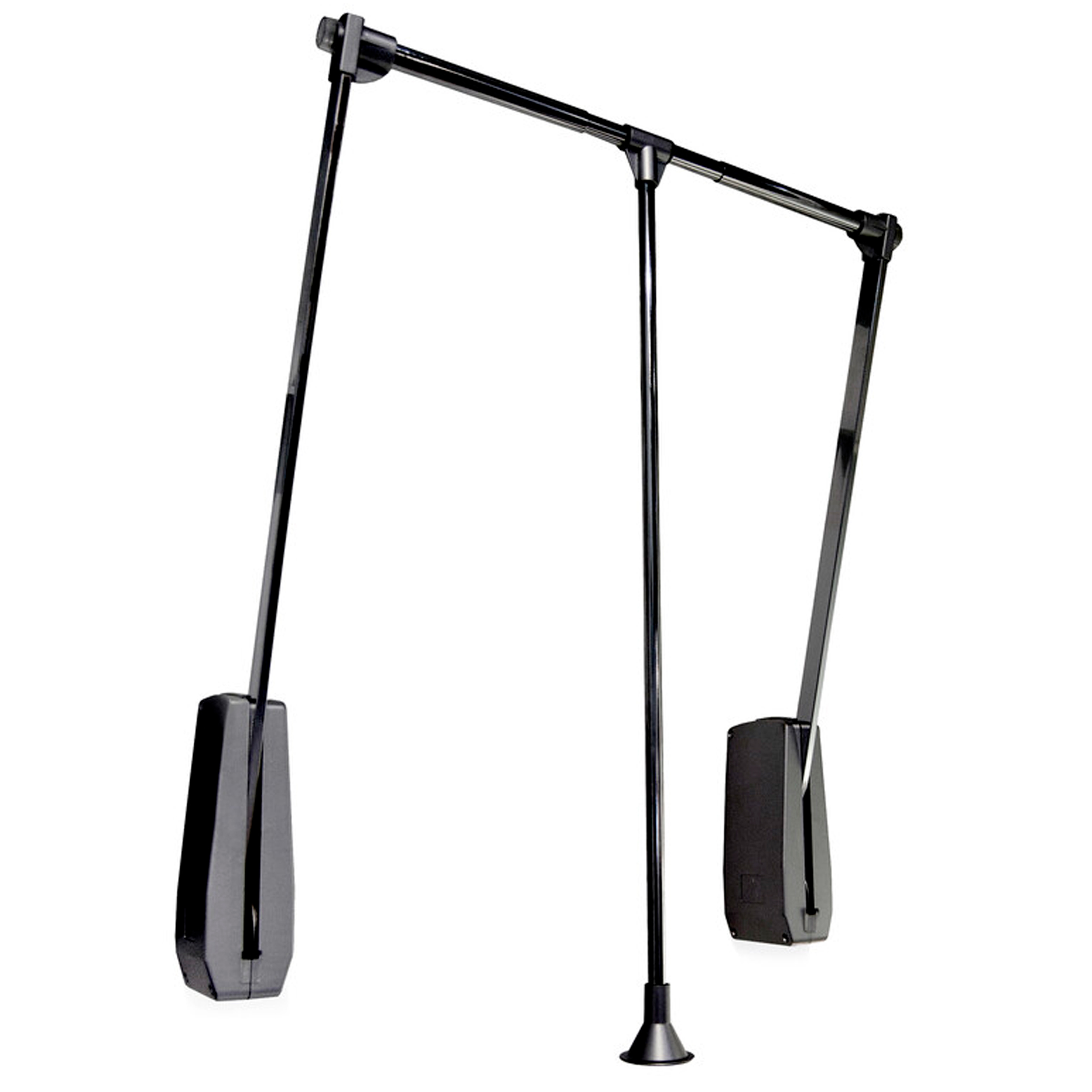 Pantograf wieszak opuszczany do ściany HANG 600-830mm Czarny EMUCA