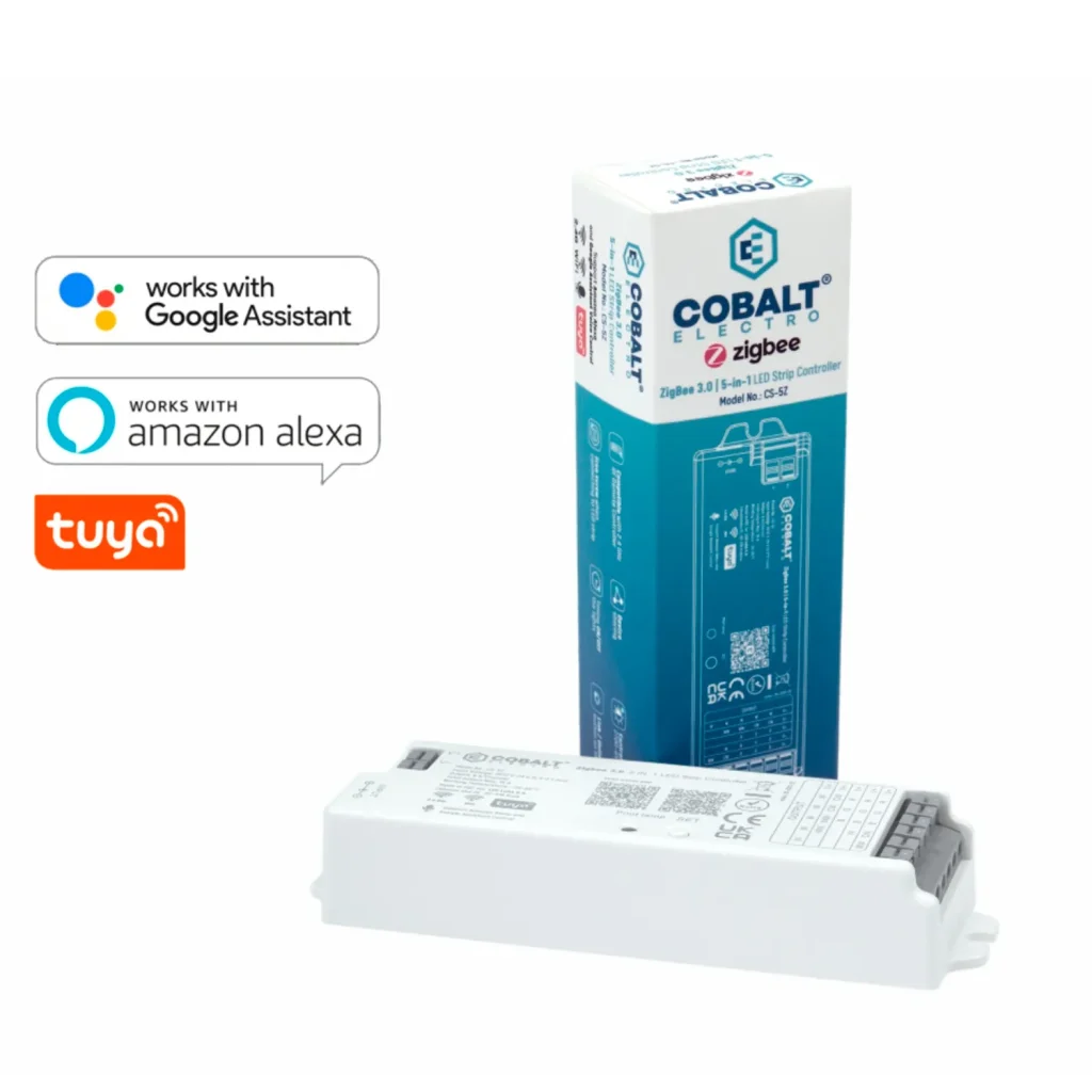 Sterownik Kontroler 5 w 1 do taśm pasków LED RGB WiFi ZigBee 12-24 V CS-5Z