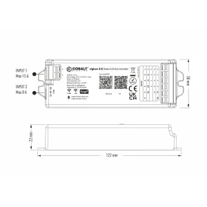 Sterownik Kontroler 5 w 1 do taśm pasków LED RGB WiFi ZigBee 12-24 V CS-5Z