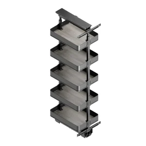 Wysuwany Obrotowy kosz cargo szafka 40CM 5 HARMONY DOMYK 143-173 Antracyt