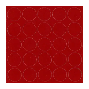 Zaślepki samoprzylepne fi 14mm 111 Czerwień ognista FOLMAG