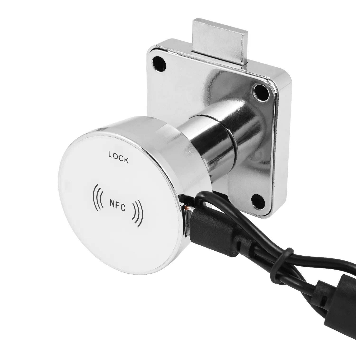 Elektroniczny zamek meblowy kwadratowy na Kartę Dostępu NFC RFID