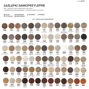 Zaślepki samoprzylepne fi 14mm FOLMAG