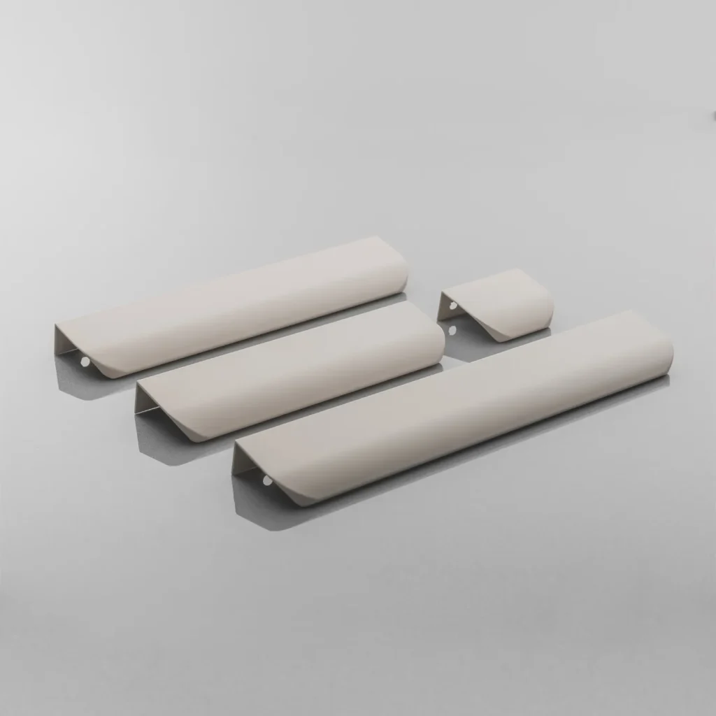 Uchwyt meblowy krawędziowy GTV HEXA, C=2x256 mm, L=596 mm - KASZMIR