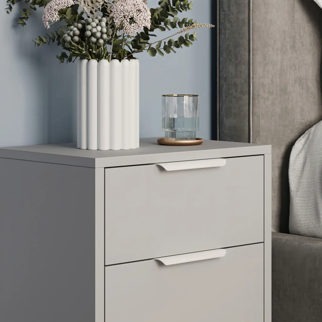 Uchwyt meblowy krawędziowy GTV HEXA, C=2x256 mm, L=596 mm - KASZMIR