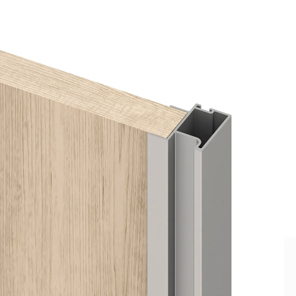 Zestaw Okuć do 2 drzwi przesuwnych Placard 74 Cichy domyk Aluminium Emuca