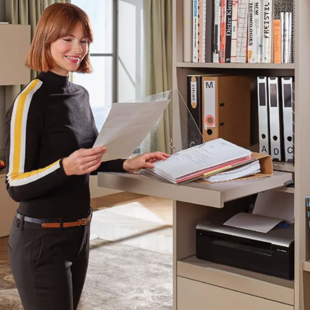 Zestaw - szuflada tackowa Movento L-500 pełny wysuw, Tip-On Blumotion BLUM